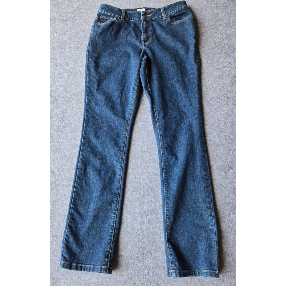 L.L Bean Women's Jeans Favorite Fit Size 12 Medium Wash Mid Rise31x31